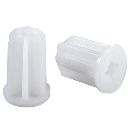 Homepage 0.81 in. TruGuard Plastic Round Sockets, White, 4PK HO3254432